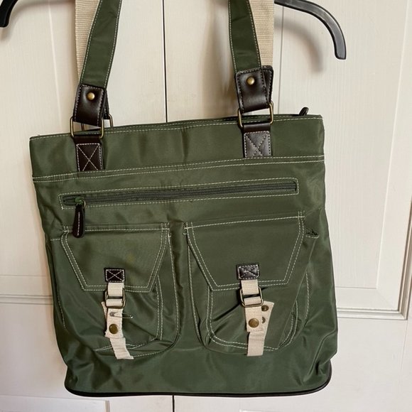 Safari Green Tote - Picture 1 of 4
